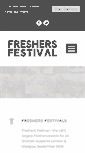 Mobile Screenshot of freshersfestival.com