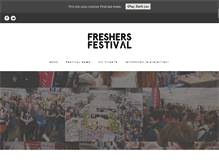 Tablet Screenshot of freshersfestival.com